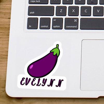 Aubergine Aufkleber Evelynn Laptop Image