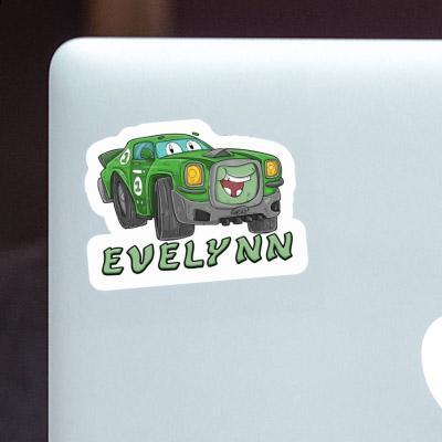 Evelynn Autocollant Voiture de course Laptop Image