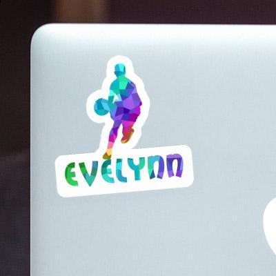 Basketball Player Sticker Evelynn Laptop Image