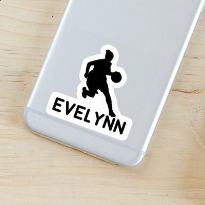 Autocollant Evelynn Joueuse de basket-ball Notebook Image