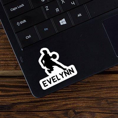 Autocollant Evelynn Joueuse de basket-ball Laptop Image