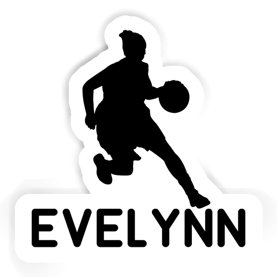 Autocollant Evelynn Joueuse de basket-ball Notebook Image