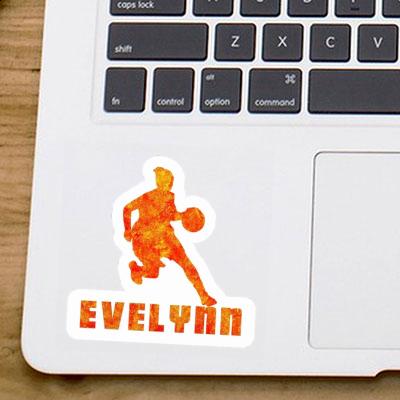 Sticker Basketballspielerin Evelynn Laptop Image