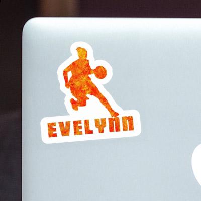 Sticker Basketball Player Evelynn Laptop Image