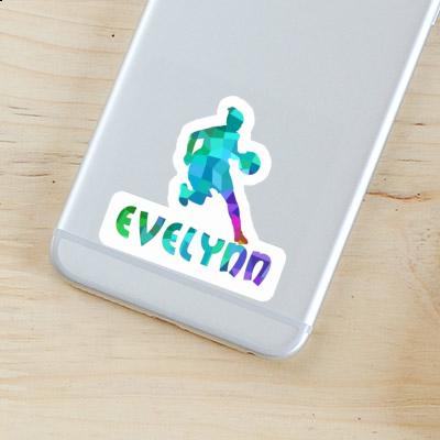 Sticker Evelynn Basketballspielerin Notebook Image