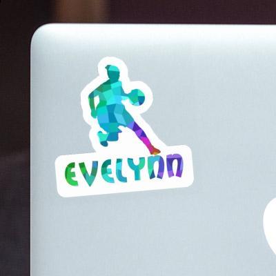 Autocollant Evelynn Joueuse de basket-ball Laptop Image