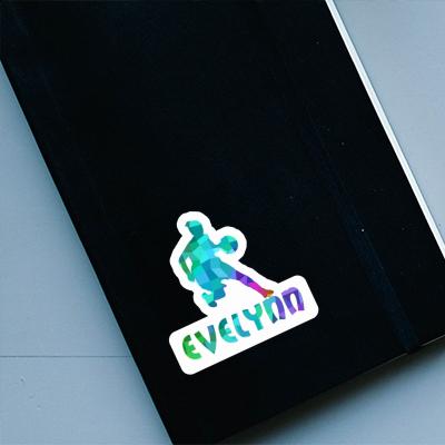 Autocollant Evelynn Joueuse de basket-ball Notebook Image