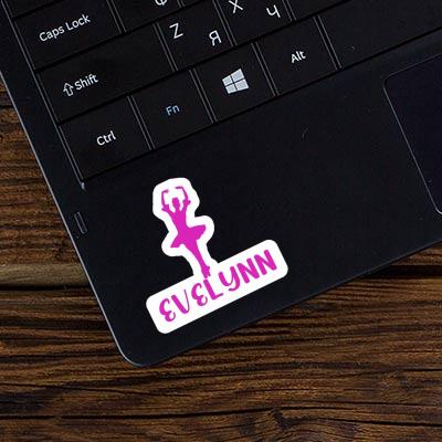 Evelynn Autocollant Ballerine Laptop Image