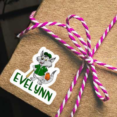 Sticker Evelynn Baseball Cat Gift package Image