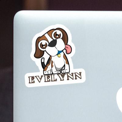 Sticker Beagle Dog Evelynn Image