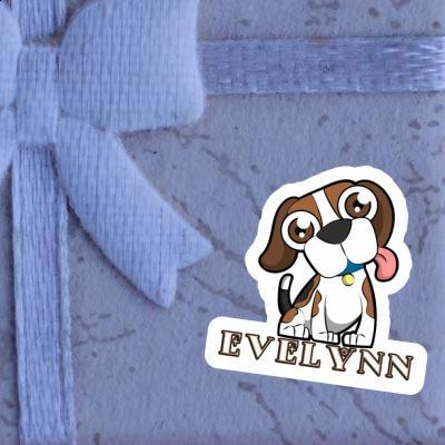 Sticker Beagle Dog Evelynn Notebook Image