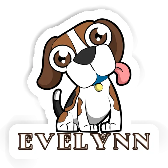 Sticker Beagle Dog Evelynn Gift package Image