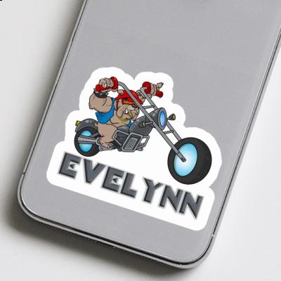 Sticker Evelynn Motorbike Rider Image