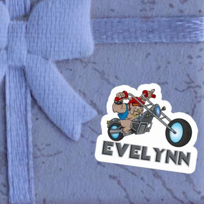 Sticker Evelynn Motorbike Rider Laptop Image