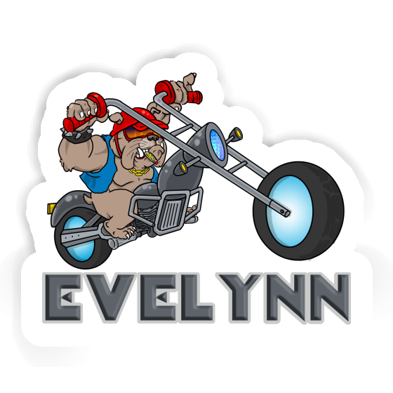 Sticker Evelynn Motorbike Rider Image