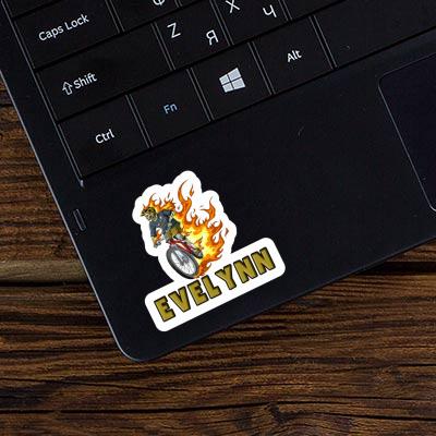 Sticker Evelynn Mountainbiker Laptop Image