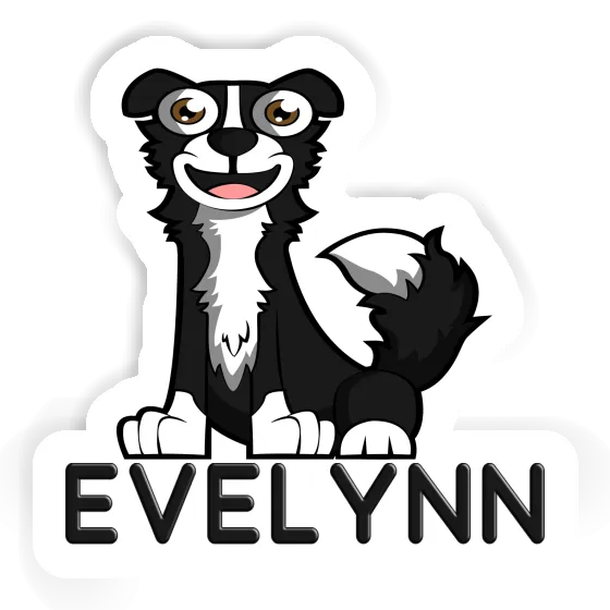 Border Collie Sticker Evelynn Notebook Image