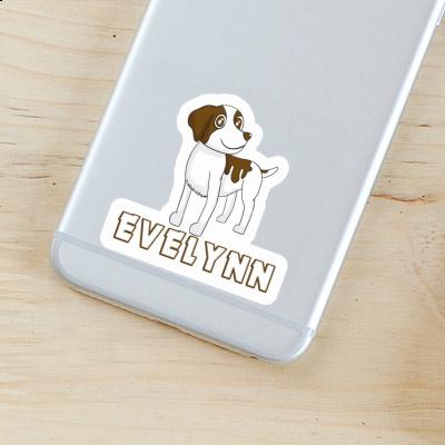 Sticker Evelynn Brittany Dog Gift package Image