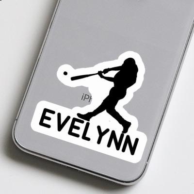 Sticker Evelynn Baseball Player Gift package Image