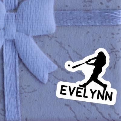 Sticker Evelynn Baseball Player Gift package Image