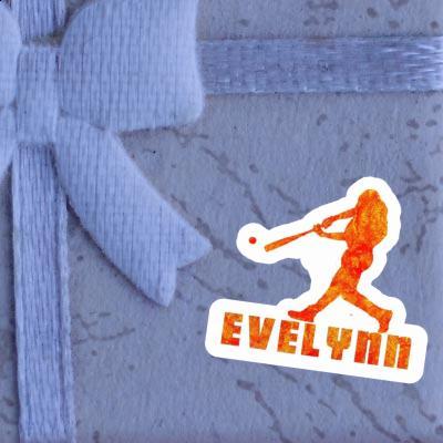 Sticker Evelynn Baseball Player Gift package Image