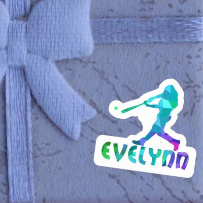 Baseballspieler Sticker Evelynn Notebook Image