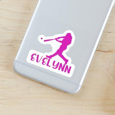 Evelynn Aufkleber Baseballspieler Laptop Image