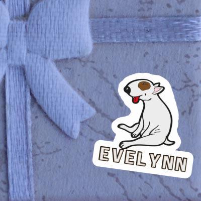 Sticker Bull Terrier Evelynn Laptop Image