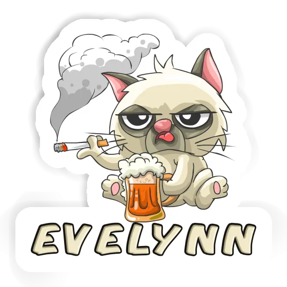 Sticker Evelynn Bad Cat Notebook Image