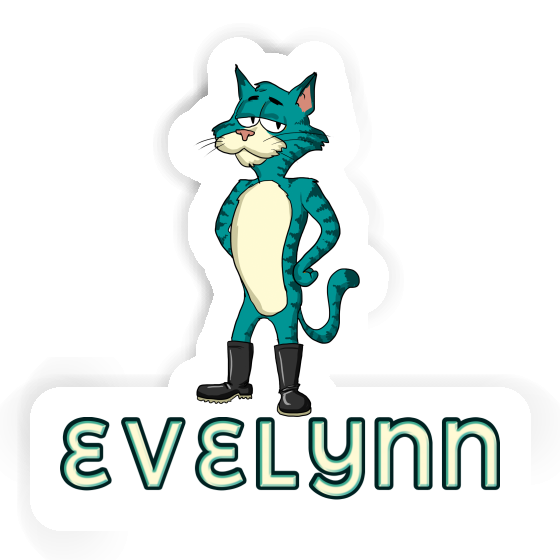 Autocollant Chat Evelynn Gift package Image