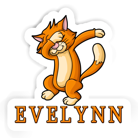 Sticker Dabbing Cat Evelynn Image