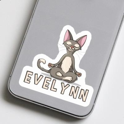 Aufkleber Evelynn Yoga-Katze Gift package Image