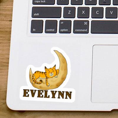 Evelynn Autocollant Chat Laptop Image