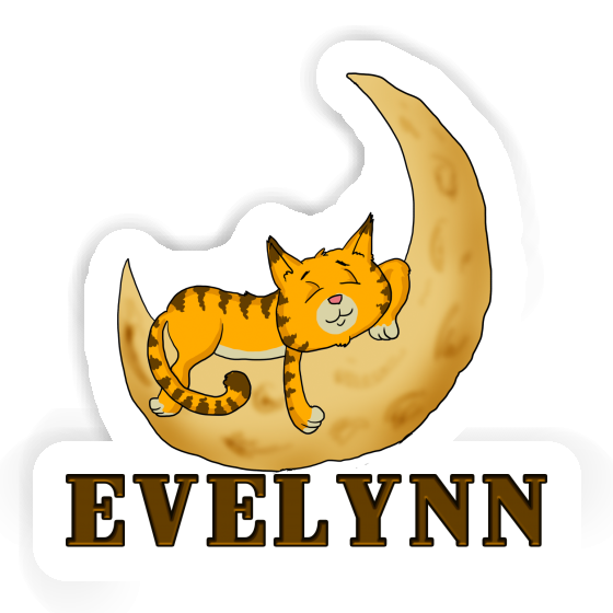 Evelynn Sticker Sleeping Cat Image