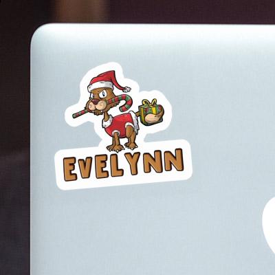 Sticker Christmas Cat Evelynn Gift package Image