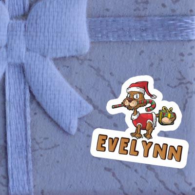 Sticker Christmas Cat Evelynn Gift package Image