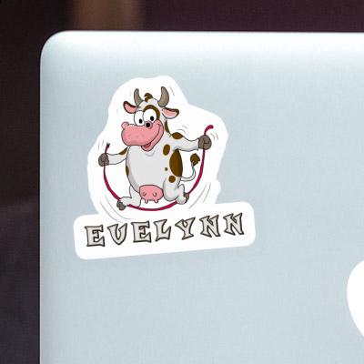 Skipping Ropes Cow Sticker Evelynn Image