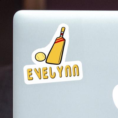 Maillet de cricket Autocollant Evelynn Laptop Image