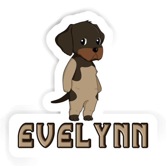 Sticker Evelynn Deutsch Drahthaar Laptop Image