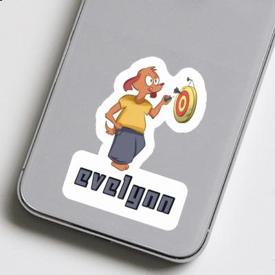 Sticker Dartspieler Evelynn Notebook Image