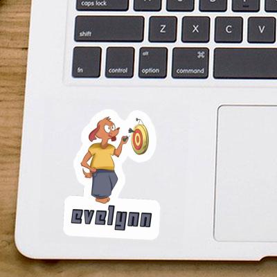 Darts Player Sticker Evelynn Laptop Image