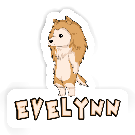 Collie Sticker Evelynn Notebook Image