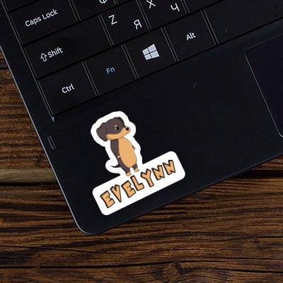 Sticker Evelynn Dachshund Notebook Image