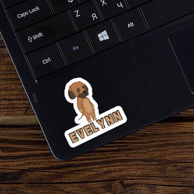 Sticker Evelynn German Mastiff Laptop Image