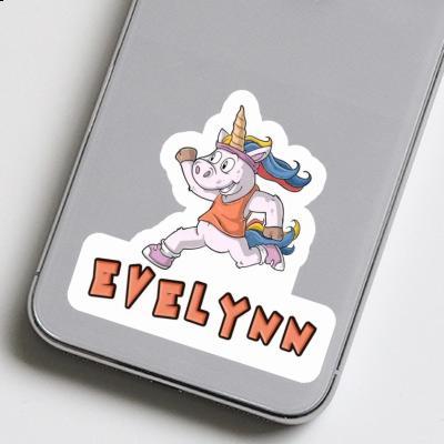 Runner Sticker Evelynn Laptop Image