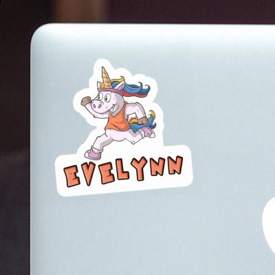 Runner Sticker Evelynn Laptop Image