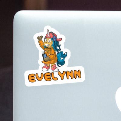 Hip-Hop Unicorn Sticker Evelynn Notebook Image