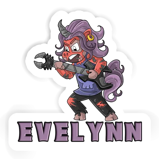 Sticker Evelynn Rocking Unicorn Image