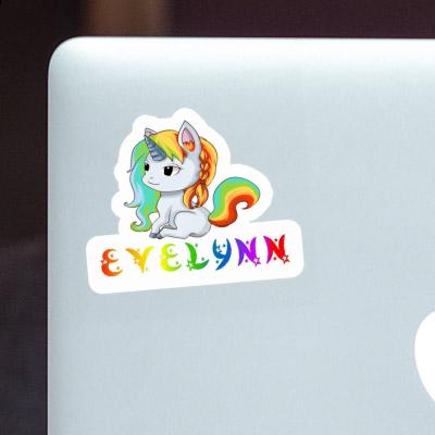 Evelynn Autocollant Licorne Laptop Image