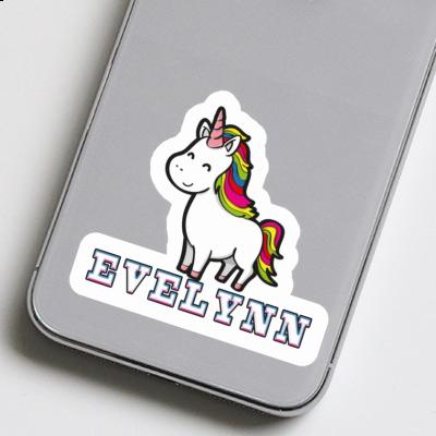 Unicorn Sticker Evelynn Notebook Image